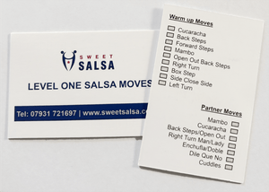beginner salsa move reference card