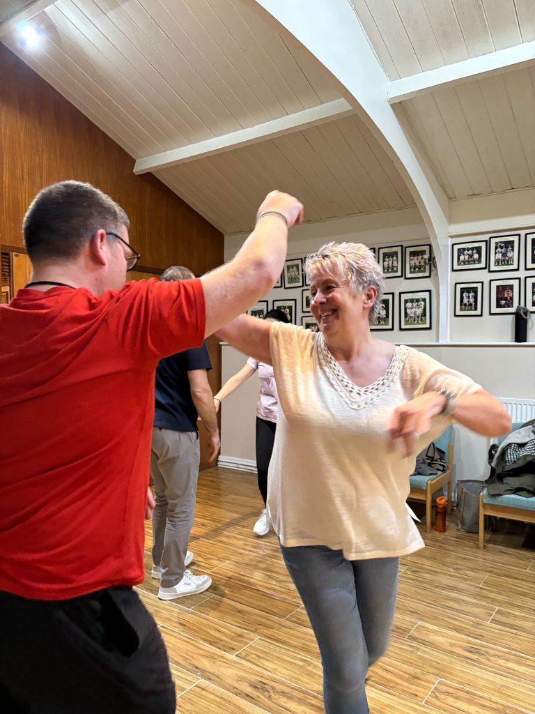 people dancing at our Tuesday salsa venue