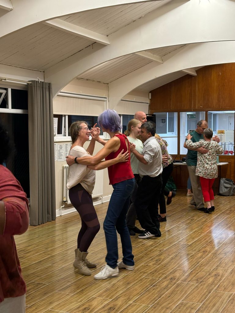 a class in progress at our salsa venue