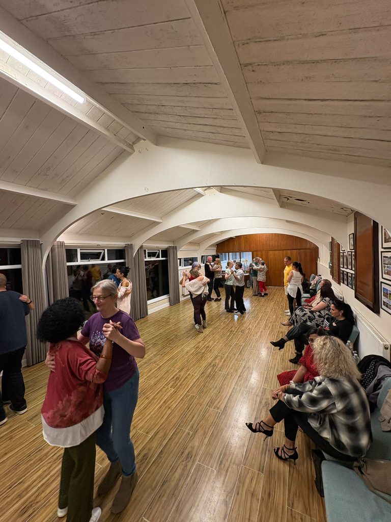 a long view of the main roo at our salsa venue
